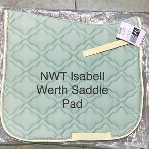 NWT Dressage Isabell Werth Pale Aqua Saddle Pad